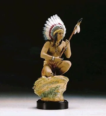 Indian Chief Le3000 1994-98 by Lladro — Porcelain Figurine