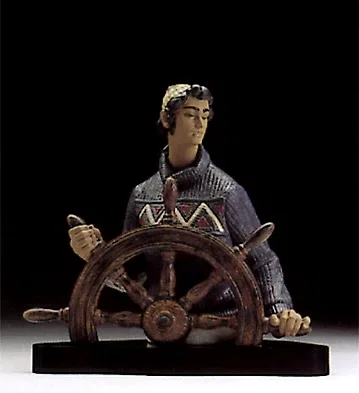 At The Helm Le3500 1994-98 by Lladro — Porcelain Figurine