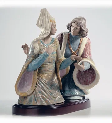The Lovers Of Verona le500 2002-04 by Lladro — Porcelain Figurine