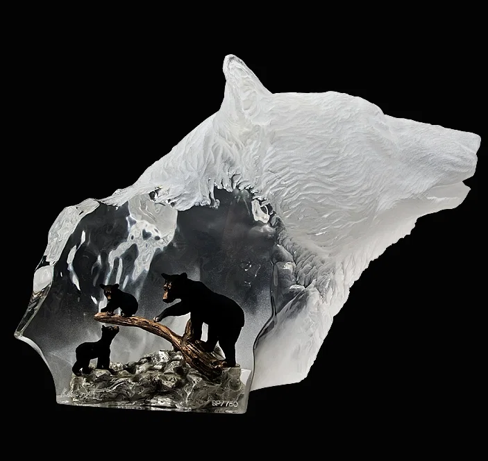 Black Bear Clan Artist Proof by Kitty Cantrell — Mixed Media Sculpture