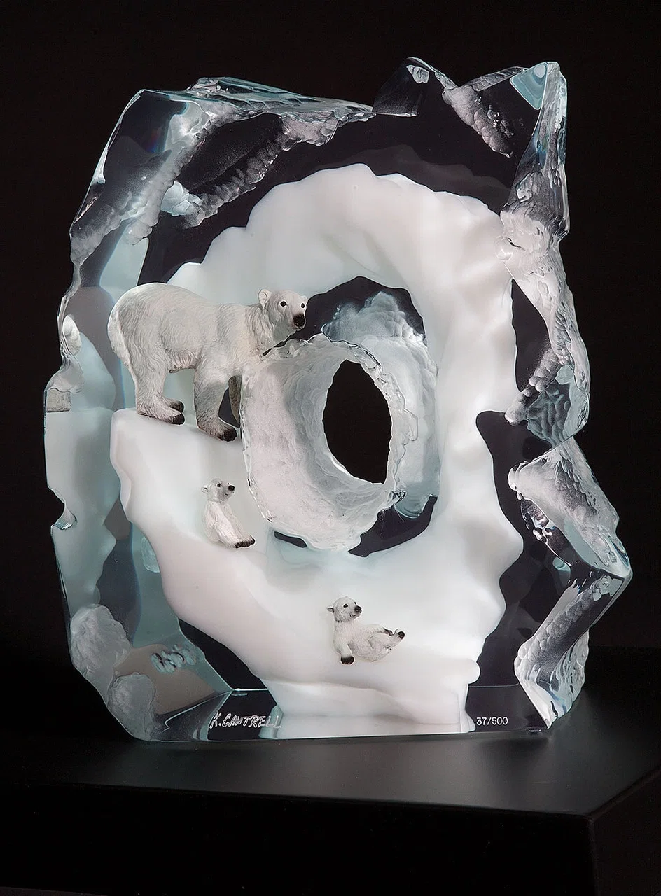 Polar Plays Artist Proof by Kitty Cantrell — Mixed Media Sculpture