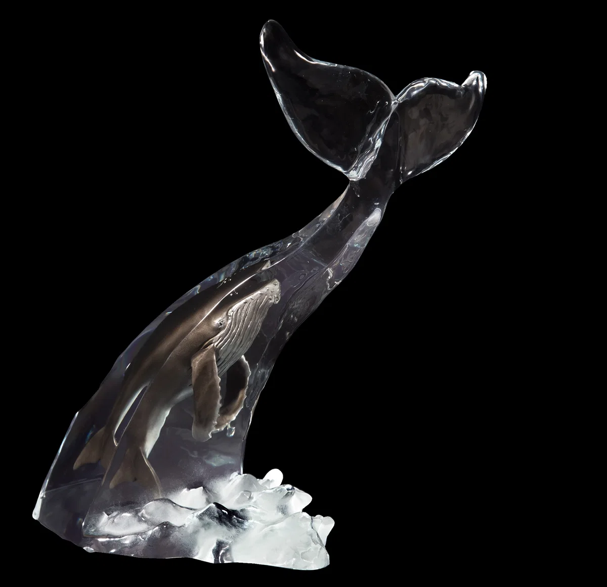 Humpback Calling Artist Proof by Kitty Cantrell — Mixed Media Sculpture