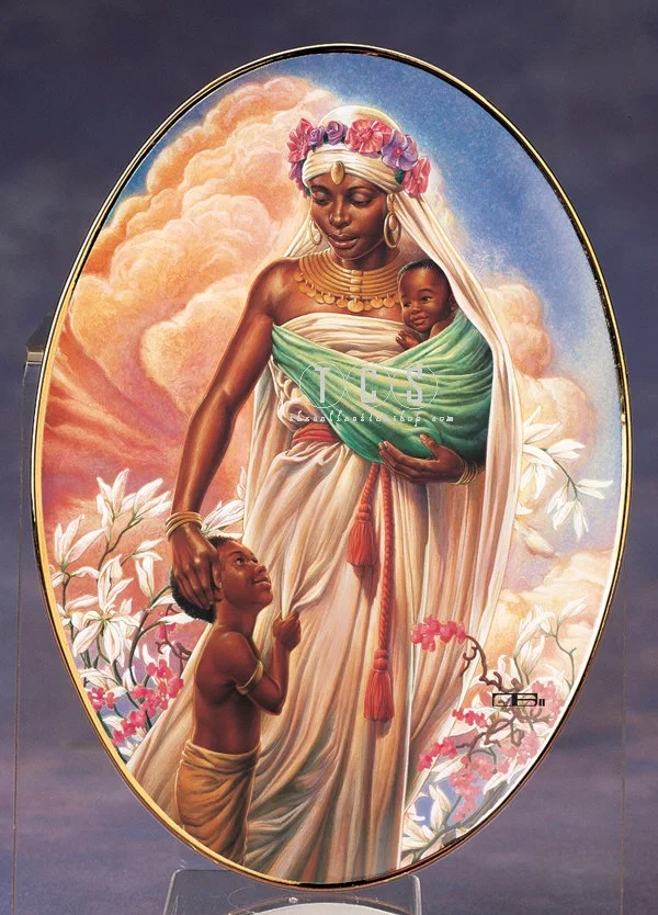 Madonna Plate by Ebony Visions