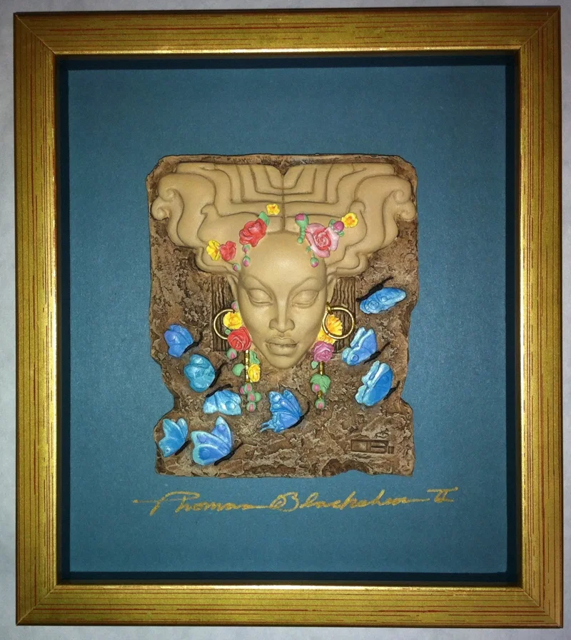 Spring Time Plaque Signed by Ebony Visions