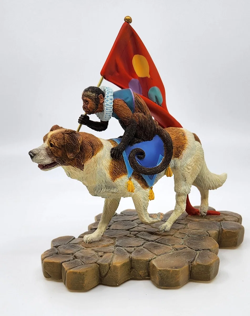 K9 And Monkeyshine Jamboree Figurine by Ebony Visions