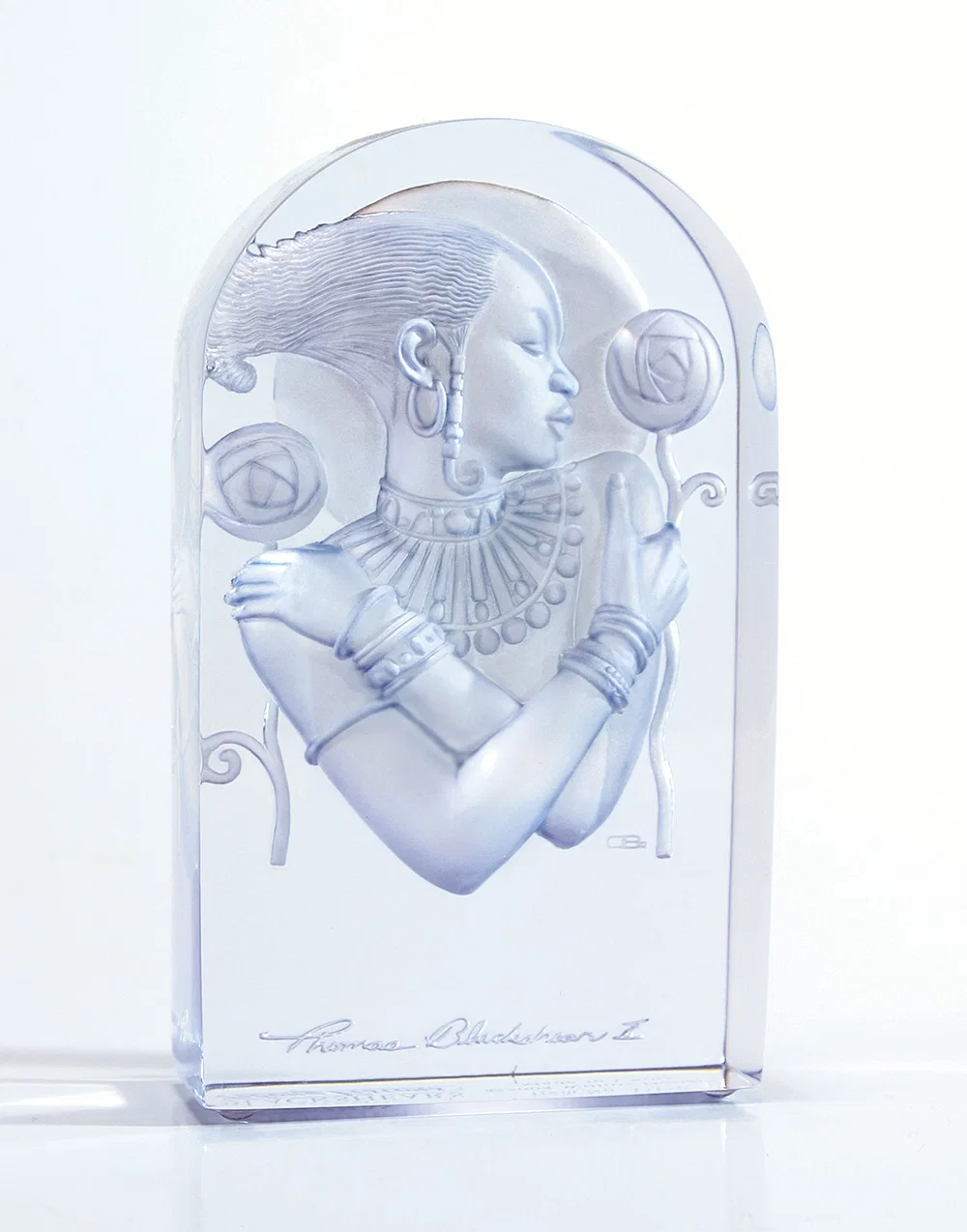 Visions Of Beauty - Frostwork 2004 Plaque by Ebony Visions