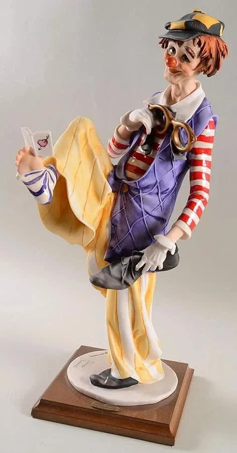 The Learned Clown by Giuseppe Armani — Sculpture