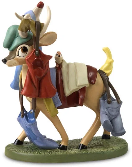 Snow White Deer With Laundry Spring Cleaning by WDCC Disney Classics — Porcelain Figurine