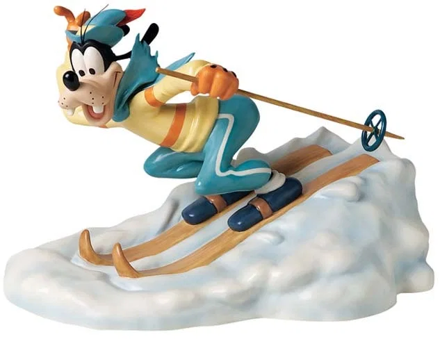 Art Of Skiing Goofy All Downhill From Here by WDCC Disney Classics — Porcelain Figurine