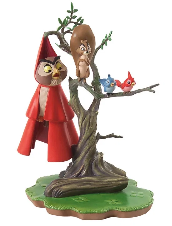 Sleeping Beauty Woodland Creatures On Tree Witness To Romance by WDCC Disney Classics — Porcelain Figurine