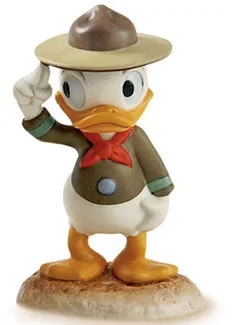 Good Scouts Nephew Duck A Real Trooper by WDCC Disney Classics — Porcelain Figurine
