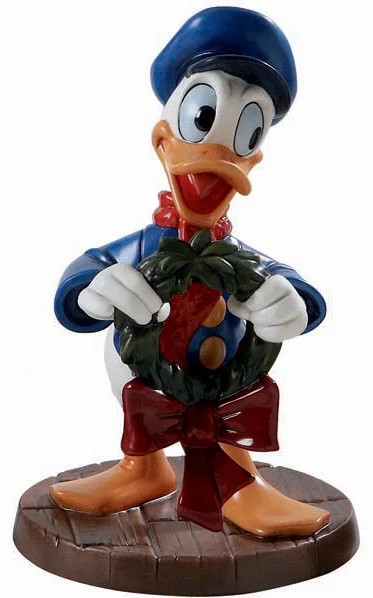 Mickeys Christmas Carol Donald Duck Festive Fellow by WDCC Disney Classics — Porcelain Figurine