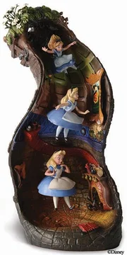 Alice In Wonderland Alice And Dinah Down The Rabbit Hole by WDCC