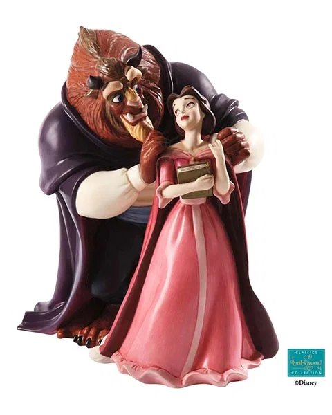 Beauty And The Beast Belle And Beast  A New Chapter Begins by WDCC Disney Classics — Porcelain Figurine