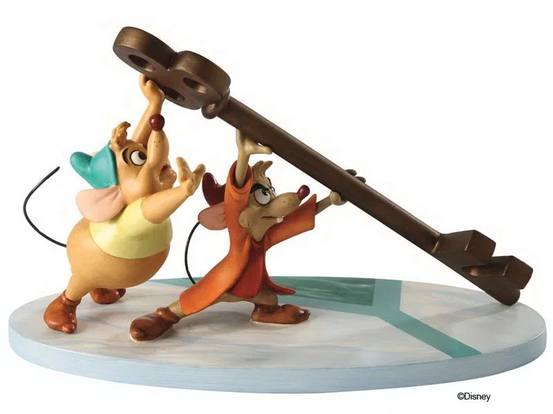 Cinderella Jaq And Gus With Key Saving Cinderelly by WDCC Disney Classics