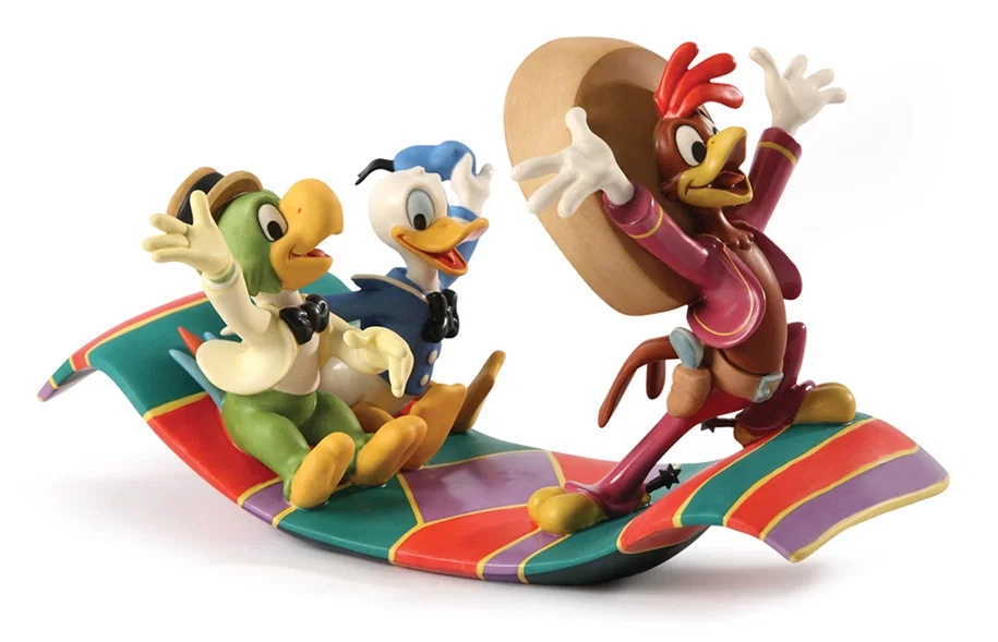 Three Caballeros Panchito, Donald and Jose Airborne Amigos by WDCC Disney Classics