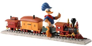 WDCC Disney Classics - Out of Scale Donald Duck on Train Backyard Whistle Stop