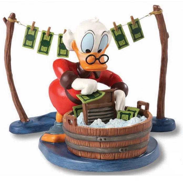 Uncle Scrooge Laundry Day by WDCC Disney Classics — Porcelain Figurine