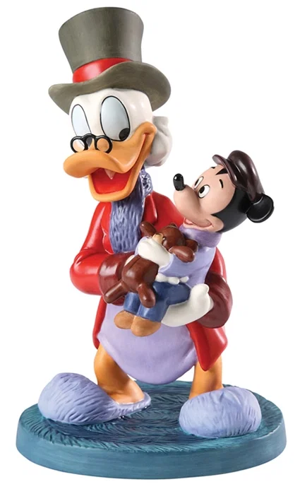 Classic Cartoons Scrooge and Tiny Tim Tidings of Joy and Goodwill