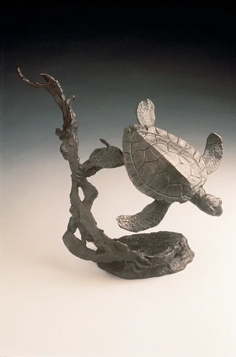 Sea Turtle by Mark Hopkins — Bronze Sculpture
