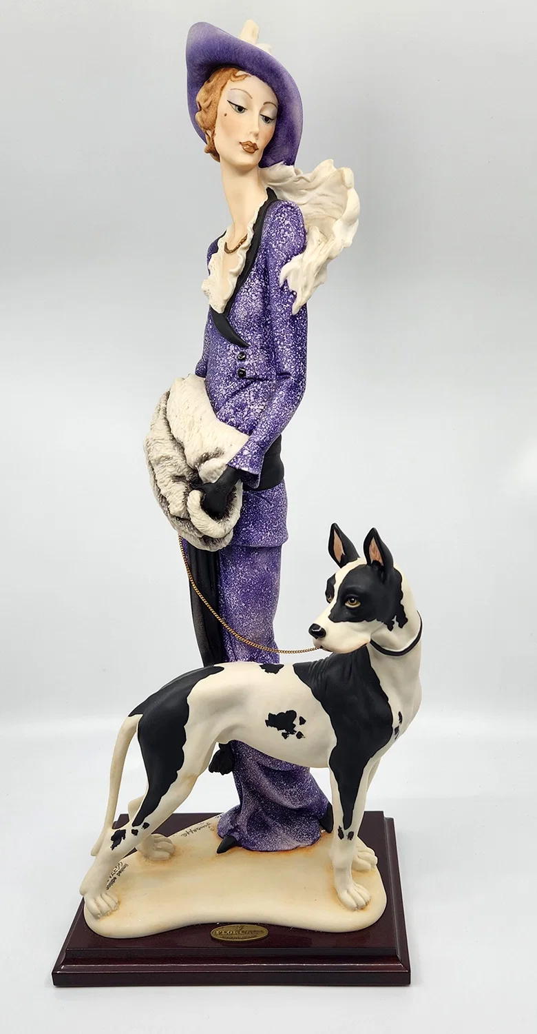 LADY WITH GREAT DANE by Giuseppe Armani