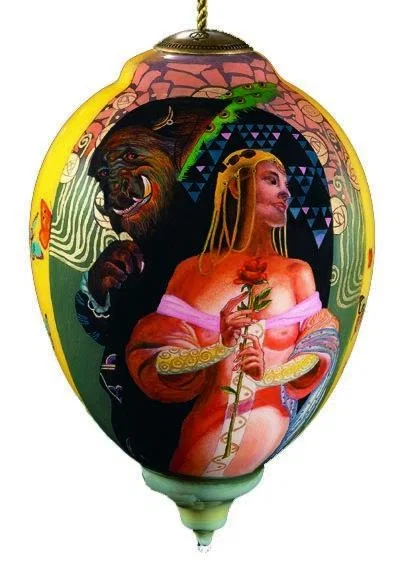 Beauty and the beast Neqwa Ornament by Thomas Blackshear Neqwa