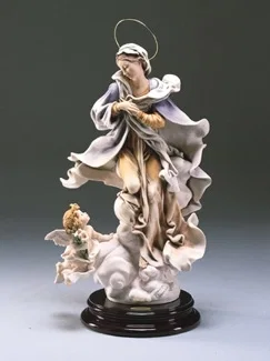 Madonna With Angel by Giuseppe Armani — Sculpture
