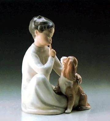 Boy With Dog 1970-97 by Lladro — Porcelain Figurine