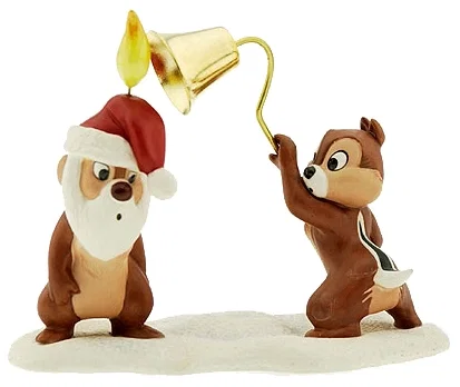 Plutos Christmas Tree Chip N' Dale (1997) Includes Santa by WDCC Disney Classics — Porcelain Figurine