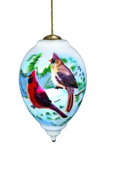 Winter cardinals by Neqwa — Ornament