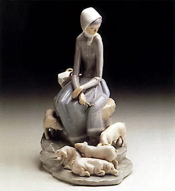 Shepherdess With Ducks 1969-93 by Lladro — Porcelain Figurine