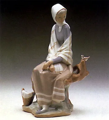 New Shepherdess 1969-85 by Lladro — Porcelain Figurine