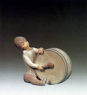 Lladro-Boy Playing Drum 1969-79