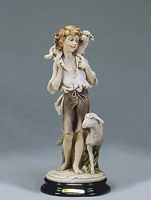 Boy With Sheep by Giuseppe Armani