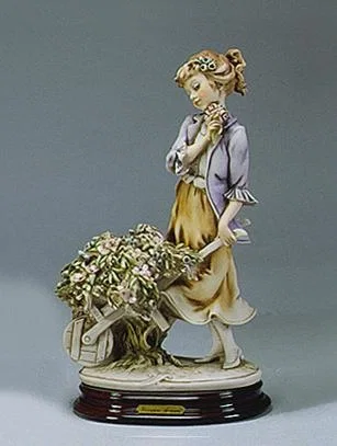 Flower Cart by Giuseppe Armani — Sculpture