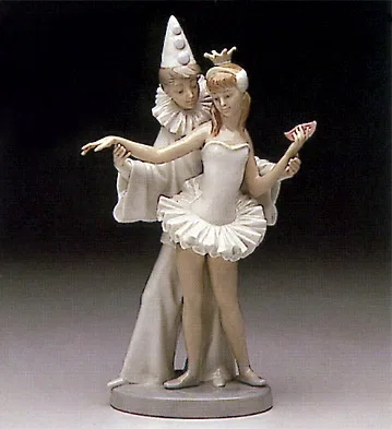 Carnival Couple 1974-95 by Lladro — Porcelain Figurine