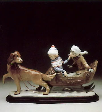 Sleigh Ride 1980-96 by Lladro — Porcelain Figurine