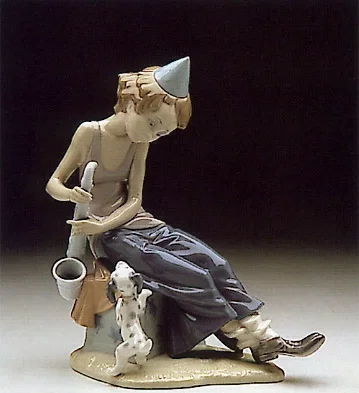 Clown With Saxaphone 1980-85 by Lladro — Porcelain Figurine