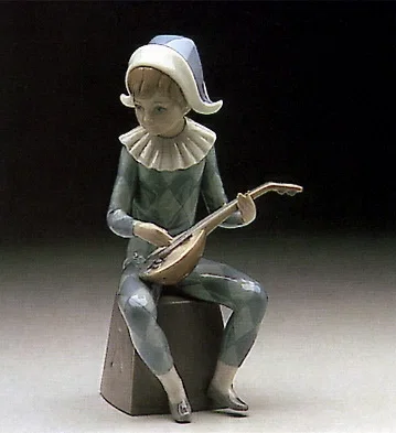 Harlequin Letter A 1980-85 by Lladro — Porcelain Figurine