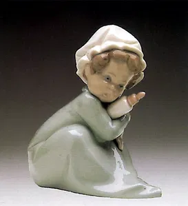 Lladro - Baby Holding Bottle 1982-85