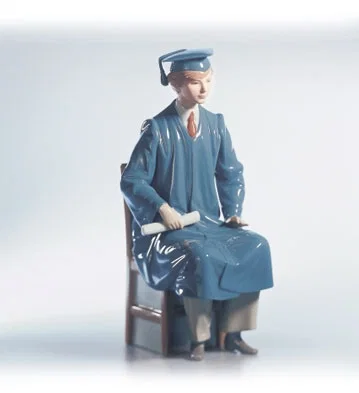 Boy Graduate 1984-08 by Lladro — Porcelain Figurine