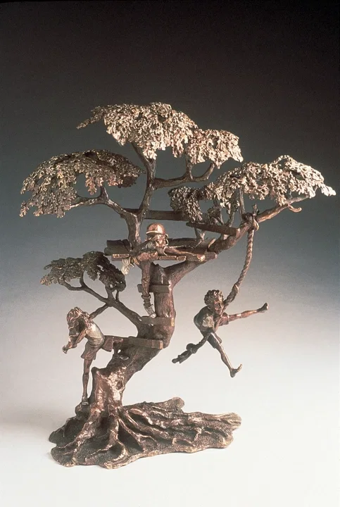 Treehouse by Mark Hopkins — Bronze Sculpture