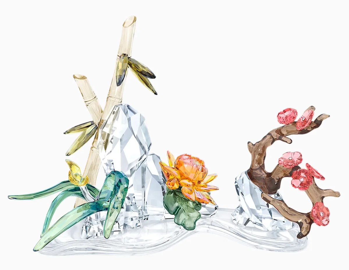 Four Noble Plants by Swarovski Crystal — Crystal