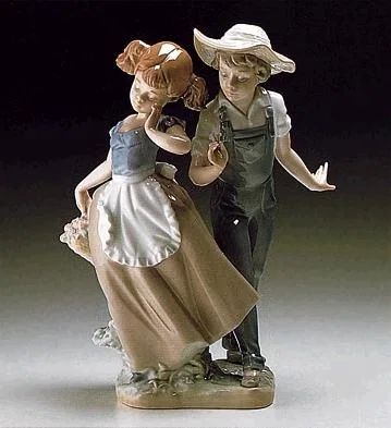 Love In Bloom 1985-98 by Lladro — Porcelain Figurine