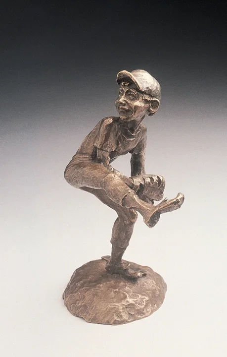 Fastball by Mark Hopkins — Bronze Sculpture