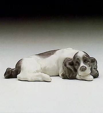 Miniature Puppy Cocker Spaniel 1985-93 by Lladro — Porcelain Figurine