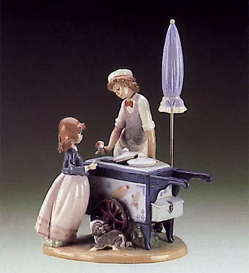 Ice cream Vendor by Lladro | Porcelain Figurine