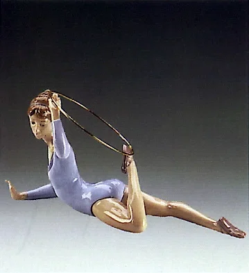 Gymnast With Ring 1985-87 by Lladro — Porcelain Figurine