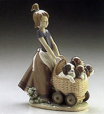 Litter Of Fun - Open Box by Lladro — Porcelain Figurine