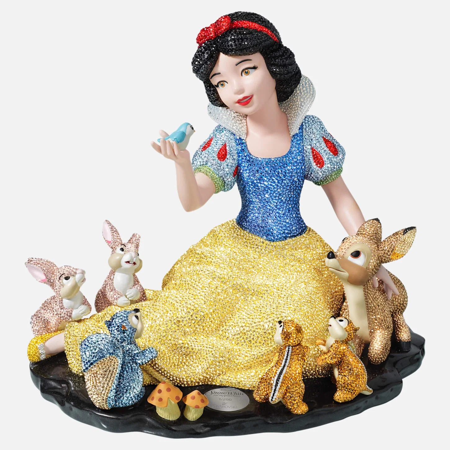 Myriad Snow White and Forest Animals by Swarovski Crystal